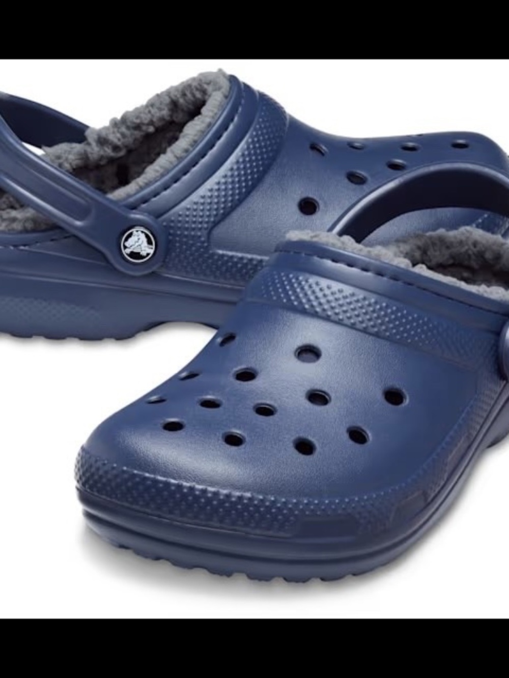 Crocs Classic Lined Clog Women’s W4M Warm Fleece Lined Slip-On Comfort Clog Shoe